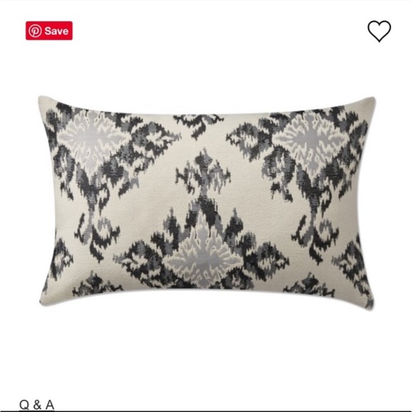 NWOT Williams Sonoma Home Tiana Medallion Ikat Jacquard Lumbar Pillow Cover - Picture 3 of 8